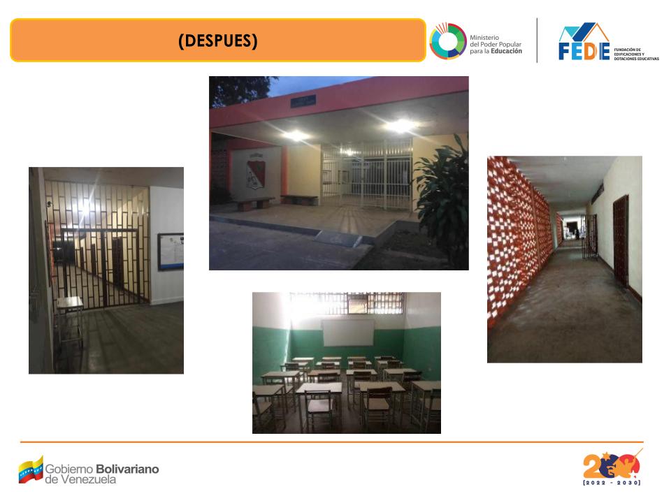Mejoras en espacios institucionales